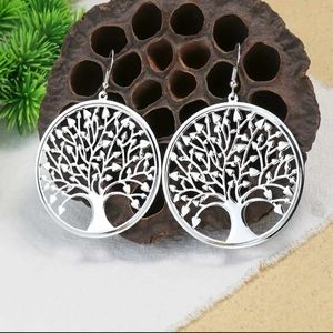 New Silver Tree of Life Earrings